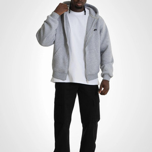 Sweat-shirts classiques d'hiver pour hommes avec fermeture éclair, en molleton brossé, en coton, vêtements décontractés, logo personnalisé, haute qualité, style vintage, surdimensionnés, OEM - Product Image 5