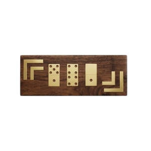 Dominó de Madera Doble Seis, Fichas Pulimentadas Marrones, Juego de Mesa de Estrategia para Fiestas Familiares y Aulas - Product Image 2