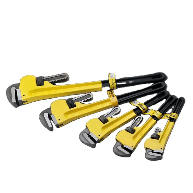 CROWNMAN Holding Hand Tools Professional 8"/10"/12"/14"/18"/24"/36"/48" Heavy Duty Carbon Steel Cutter Pipe Wrench