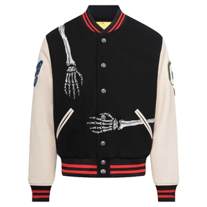 FITNESS CONCEPTS Chaqueta Letterman para Hombre, Cálida para Invierno, a Precio Razonable, con Cuello Alto Cómodo, Logotipo Frontal, Resistente al Viento y Transpirable - Product Image 3
