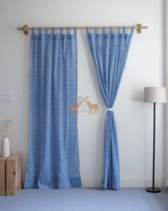 Dernière collection de rideaux en coton imprimé à la main, de qualité supérieure, pour une décoration intérieure élégante, parfaits pour les maisons modernes - Product Image 3