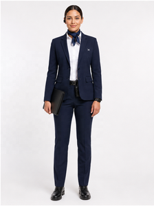 Uniformes d'aviation personnalisés à manches longues pour pilotes et personnel de cabine | OEM |   Uniforme de Superviseur des Opérations de Service Clientèle à l'Aéroport pour Femmes - Product Image 3