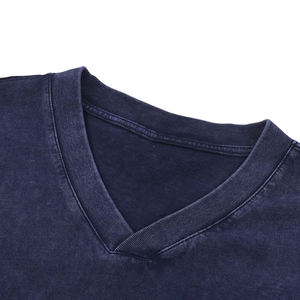 Camiseta de Manga Corta con Cuello Redondo para Hombre, 100% Algodón Jersey, Corte Regular, Color Sólido, Estilo Casual Vintage, Transpirable, de Secado Rápido, Tejido de Punto - Product Image 5
