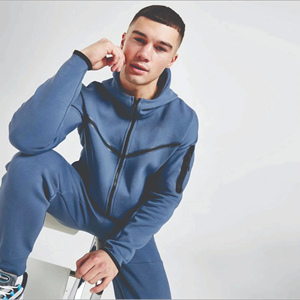 Survêtements pour hommes de haute qualité fabriqués pour le jogging, nouveaux modèles élégants, effet délavé, fermeture éclair, style usé - Product Image 5