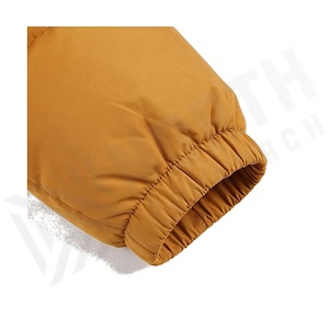 Hooded Quilted Waterproof <b>Bubble</b> Jacket Black Full Sleeve Winter Windproof Cotton Shell Knitted Fabric Polyester Filling Stand - Product Image 6