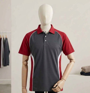 Polo de golf pour homme personnalisé avec votre logo de marque, design color block, sublimation, t-shirts polo pour homme. - Product Image 3