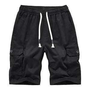Shorts cargo décontractés pour hommes, design personnalisé, multi-poches, en toile infroissable 100% coton, style streetwear - Product Image 3
