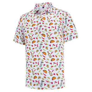 Polo pour homme imprimé à manches courtes, col rabattu, décontracté, pour le golf, OEM ODM, polo personnalisé - Product Image 1