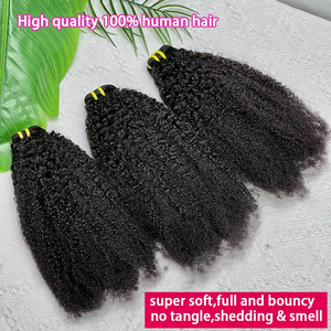 1/3/4 Pezzi di Ciocche di Capelli Ricci <span class=keywords><strong>Afro</strong></span> Indiani, <span class=keywords><strong>Extension</strong></span> di Capelli Umani Remy Naturali, 10-30 Pollici, Ricci <span class=keywords><strong>Afro</strong></span> 4B 4C - Product Image 4
