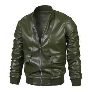 Nouvelle Veste Teddy Homme 2026 – Col Montant, Manches Longues, Légère, Respirante, en Cuir Véritable avec Capuche et Devant en Lin - Product Image 1
