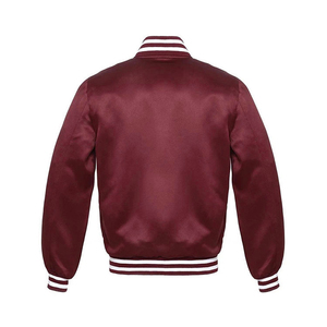 Hot Sale <b>Men</b> Satin <b>Jacket</b> Custom Fashion <b>Lightweight</b> <b>Jacket</b> <b>Lightweight</b> Smooth Material Casual Streetwear Ribbed Collar <b>Jacket</b> - Product Image 2