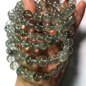 Cuentas de Cuarzo Fantasma Verde Natural de 12 mm, Hilo de Lodolita Multicapa, Cuentas Sueltas para Fabricación de Joyas y Manualidades DIY - Product Image 2