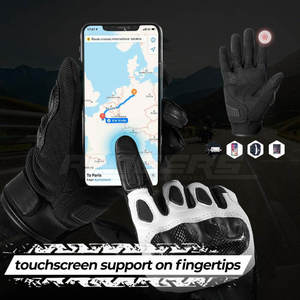 Mens Racing <b>Gloves</b> Leather Full Finger Custom Logo OEM Motorcycle Gear Protective Knuckle Sport Bike Riding <b>Gloves</b> - Product Image 4