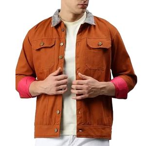 Vestes en jean pour hommes de haute qualité, design personnalisé, couleur denim, 100% coton, avec logo sur le devant, fabrication directe au Pakistan - Product Image 6