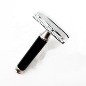 Rasoir de sécurité manuel double tranchant de qualité supérieure pour hommes, en acier inoxydable, lame affûtée, rasoir pour le visage et le corps, OEM - Product Image 1