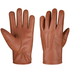 ถุงมือหนังสำหรับฤดูใบไม้ผลิและฤดูใบไม้ร่วง ระบายอากาศได้ดี รองรับหน้าจอสัมผัส กันลม บุซับในอุ่น สำหรับกีฬากลางแจ้ง ปั่นจักรยาน และใช้ในชีวิตประจำวัน - Product Image 6