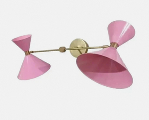 Modern Pink Double Side <b>Wall</b> Lamp Gold Plated Brass Home Decoration <b>Light</b> - Product Image 4