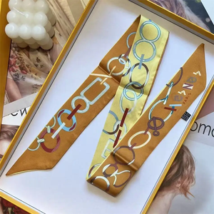 Nueva Cinta Versátil Azul Cielo con Lazo Pequeño para el Cabello, Diadema, Lazos para el Pelo de Mujer, Cinta de Seda Twill para Asa de Bolso 5*90cm - Product Image 3