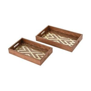 Plateau de service élégant en MDF imprimé pour café, thé et collations, design décoratif, modèle RR202512480 de RR ENTERPRISES - Product Image 2