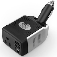 Convertisseur de batterie de voiture 300W 12V vers 220V avec affichage numérique, allume-cigare solaire pour voiture, chargeur de voiture haute puissance, modification