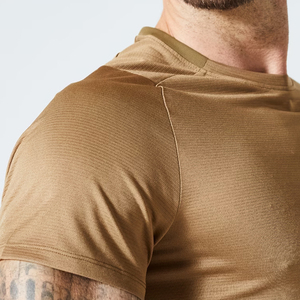 T-shirts pour hommes à manches courtes, coupe classique, couleur unie, en jersey performant, respirants et à séchage rapide, pour usage quotidien - Product Image 6