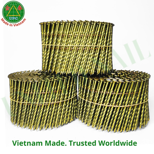 3" x 0.120 Coil <b>Nails</b> 4500pcs Durable Screw Shank for Air Gun Made in Vietnam | clavo en rollo - Product Image 1