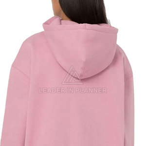 เสื้อมีฮู้ดสำหรับผู้หญิงสีพื้นระบายอากาศไซส์ใหญ่พิเศษดีไซน์ใหม่ล่าสุด - Product Image 5