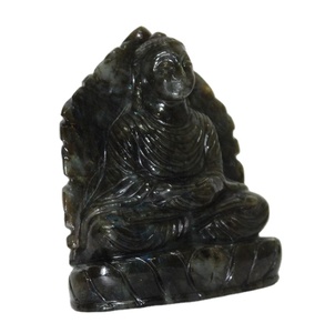 Bouddha fabriqué à la main sculpture Style religieux Sculpture pierre précieuse de Quartz améthyste naturelle pour les amateurs de pierres précieuses de guérison en cristal - Product Image 3