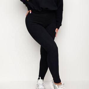 Conjunto Deportivo RUIQUWIN para Mujer, Invierno, Color Sólido, Informal, Transpirable, Holgado, Leggings para Correr, Chaqueta de Yoga, Manga Larga - Product Image 3