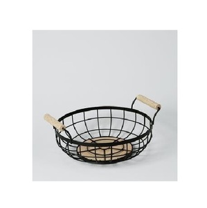 Corbeille à fruits décorative en métal pour comptoir, avec un design en fil métallique aéré, idéale pour garder les fruits frais, visibles et bien rangés. - Product Image 2
