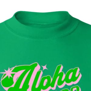 Sudadera Verde de Cuello Redondo con Estampado Gráfico, Manga Larga, Puños y Dobladillo Acanalados, Ropa Casual Cómoda para el Día a Día - Product Image 3