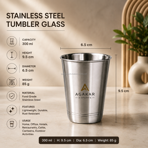 <b>Stainless</b> Steel Stackable Canteen <b>Glass</b> Tumbler Reusable Leak-Proof Eco-Friendly for Offices Hotels Restaurants Household - Product Image 6