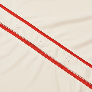 Ensembles d'uniformes de baseball en maille de coton respirant, antibactérien, à séchage rapide, col en V oversize et coupe courte, personnalisables, vente en gros OEM - Product Image 5