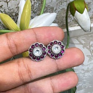 Collares Finos Meera Jaipur Laakshi, Plata Pura, Diseño Tradicional Indio Elegante para Mujer, para Fiestas y Bodas - Product Image 3