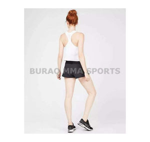 Pantalones cortos de verano para correr y hacer ejercicio para mujer, pantalones cortos deportivos informales a cuadros de secado rápido - Product Image 3