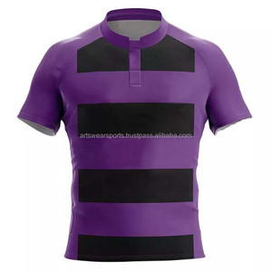 เสื้อรักบี้ทุกขนาด สีสันปรับแต่งได้ พิมพ์ลายดิจิทัล คุณภาพสูง ระบายอากาศได้ดี เสื้อไซส์ใหญ่พิเศษ ผลิตจากวัสดุโพลีเอสเตอร์ 100% - Product Image 3