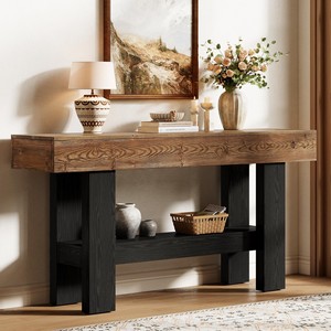 Pine <b>Wood</b> <b>Rustic</b> Distressed Nightstand Power Outlet-Wholesale Farmhouse Side Table Foldable <b>Wood</b> Handicraft Multi-piece Package - Product Image 4