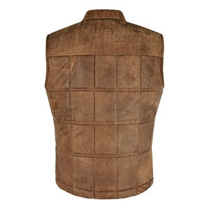 Chaleco de Cuero Genuino Personalizable OEM ODM, Nuevo Estilo, para Hombre, el Mejor Ropa de Abrigo para Invierno, Transpirable, Cálido y con Calefacción - Product Image 4