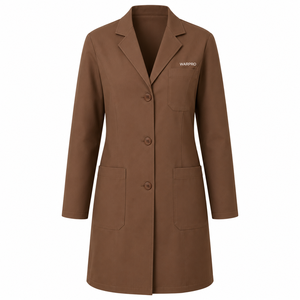Bata de Laboratorio Médica OEM ODM, Algodón y Poliéster, Logotipo Bordado Personalizado, Uniforme Profesional Unisex para Doctores y Enfermeras de Hospital - Product Image 5