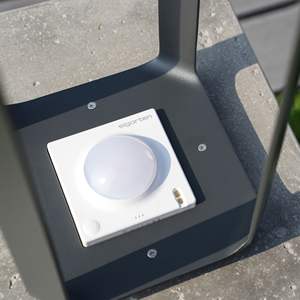 Lámpara LED de Aluminio para Iluminación Exterior 16.81/12.01 H con Luces Solares de Jardín con Carga USB de Teca - Product Image 6