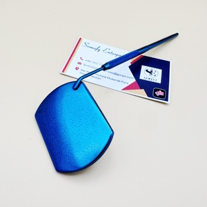 Espejo Ovalado Multifuncional de Acero Inoxidable Color Azul para Revisar Pestañas, Extensión de Pestañas, Maquillaje, Herramienta de Belleza Portátil - Product Image 6
