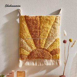 Tapisserie d'art mural de luxe 100% coton tissé à la main, tenture murale de style bohème indien - Product Image 4