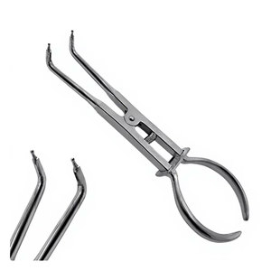 Pinzas de Presión para Empalmes de Goma Stoke, Instrumento Dental Ortodóntico de Acero Inoxidable de Grado Alemán, Pinza de Precisión para Colocación y Extracción - Product Image 1