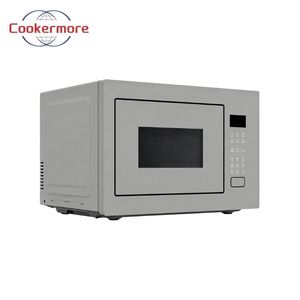 Four à <span class=keywords><strong>micro</strong></span>-ondes encastrable <span class=keywords><strong>gris</strong></span> moderne 27L avec commande tactile, fonction <span class=keywords><strong>grill</strong></span> et dégivrage pour cuisine de luxe - Product Image 2