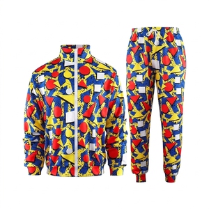Conjuntos de cortavientos retro vintage personalizados para verano, unisex, color personalizado, ropa de calle a juego, conjunto de 2 piezas transpirable y sólido para fiestas. - Product Image 1