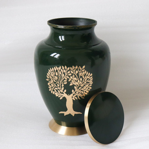 Engraved High Quality Brass Adult Cremation urn funeral supplies <b>memorial</b> Brass Metal Engraved Adult Cremation urn for human ash - Product Image 6