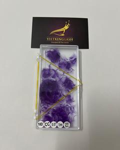 Extensiones de Pestañas de Pelo Sintético al por Mayor, Premontadas en Abanico, en Caja Suelta, Mix de Colores 3D-20D, Base Puntiaguda, Curvatura L M, Hechas a Mano, Marca Privada - Product Image 1