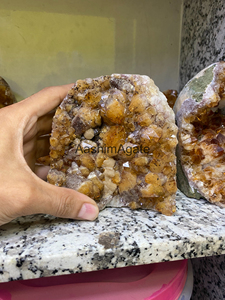 Natural Golden <b>Crystal</b> <b>Cluster</b> Mineral Specimen Raw <b>Crystal</b> Stone Collector Display Home Decor Wholesale - Product Image 3