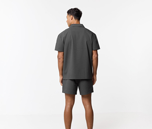 Men's Oversized T-Shirt Shorts <b>Set</b> 100% Cotton High Quality Men's Summer Sports Tee and Shorts Suit Tracksuit for Men - Product Image 6