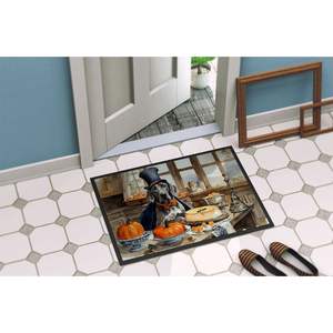 Weimaraner Automne Cuisine Citrouilles Paillasson 24H X 36W Antidérapant Intérieur Extérieur Tapis D'entrée Lavable Low Pile Tapis Ensemble pour - Product Image 4